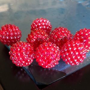 Red bayberry beads